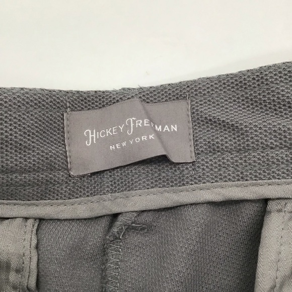 Hickey Freeman Men’s Classic Modern Fit Shorts Gray Elastic Casual NWT Size 38 - Picture 5 of 10